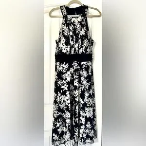 Jessica Howard | Dresses | Jessica Howard Halter Top Dress Size 6 Black And  Ivory In Color | Poshmark